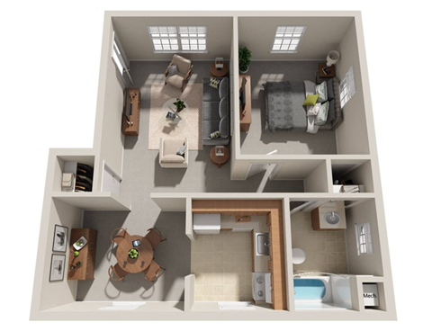 1 bed 1 bath at Highland Ridge Apartments, Maryland, 20743